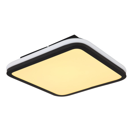 Stropné svietidlo kov čierny matný, akryl biely, stmievateľné, niekoľko úrovní pomocou nástenného sp 5