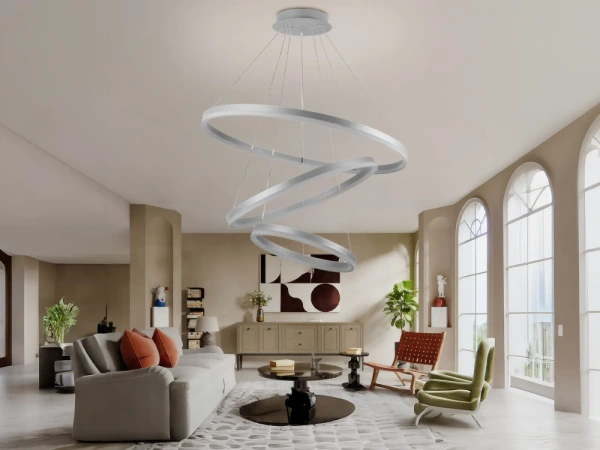 LED závesné svietidlo na lanku + diaľkový ovládač 125W - J4313/S 5