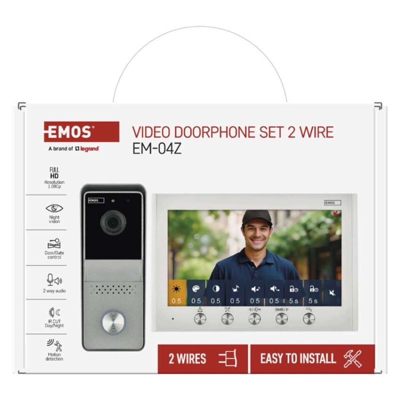 Sada domáceho video vrátnika EM-04Z 2WIRE 9