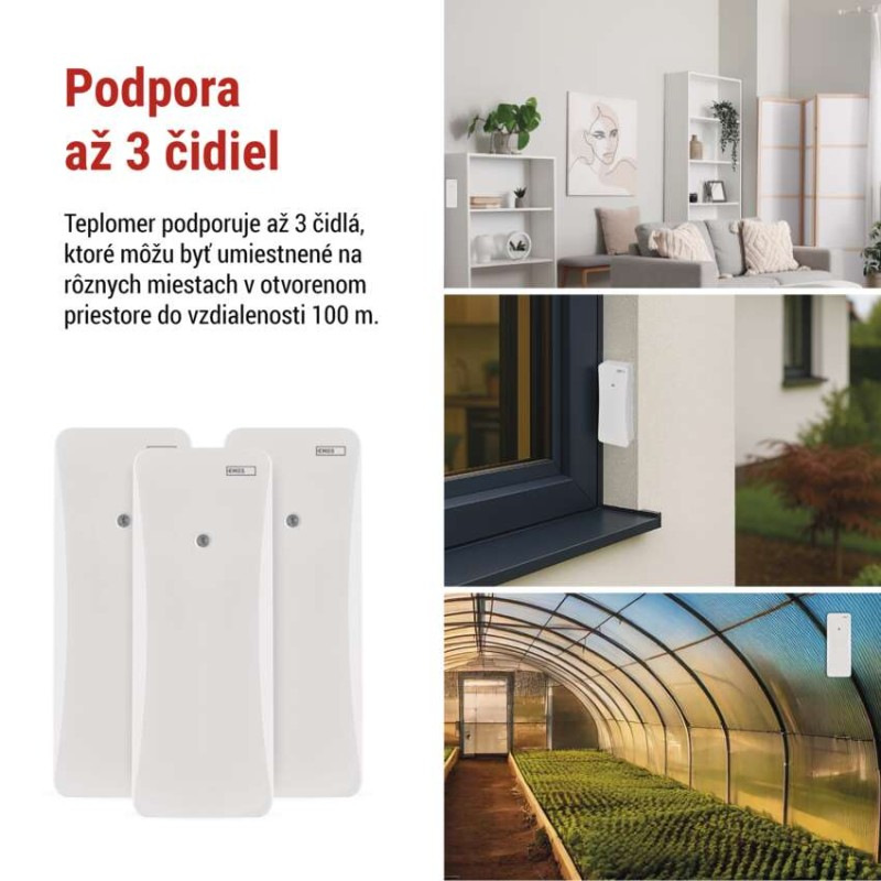 Digitálny bezdrôtový teplomer E0558W 2