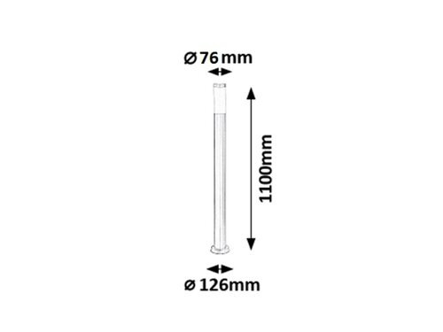 SVIETIDL 008265 INOX 110cm 1