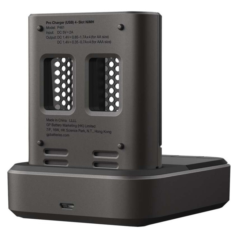 GP nabíjačka batérií Pro P461 + 4AA ReCyko Pro + DOCK 10