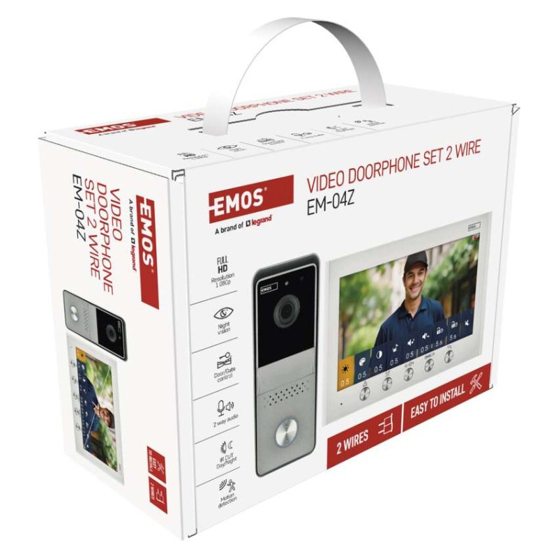 Sada domáceho video vrátnika EM-04Z 2WIRE 12