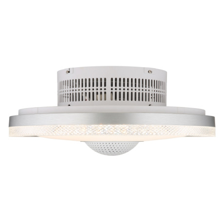 Stropný ventilátor, kov biely, hliník, plast biely, stmievateľný, niekoľko úrovní pomocou nástenného 17