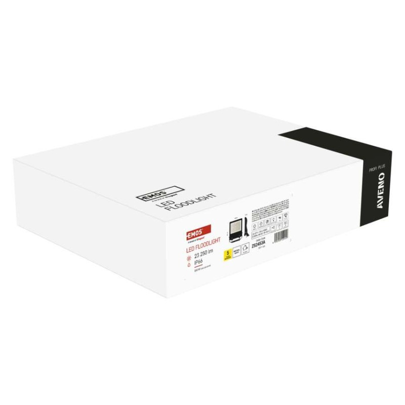 LED reflektor AVENO čierny, 150W neutrálna biela 7