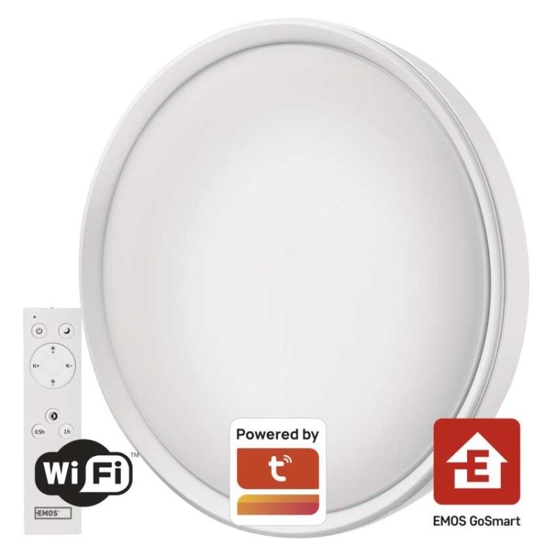Inteligentné LED svietidlo GoSmart, prisadené, kruhové, 45W, CCT, stmievateľné, WiFi 9