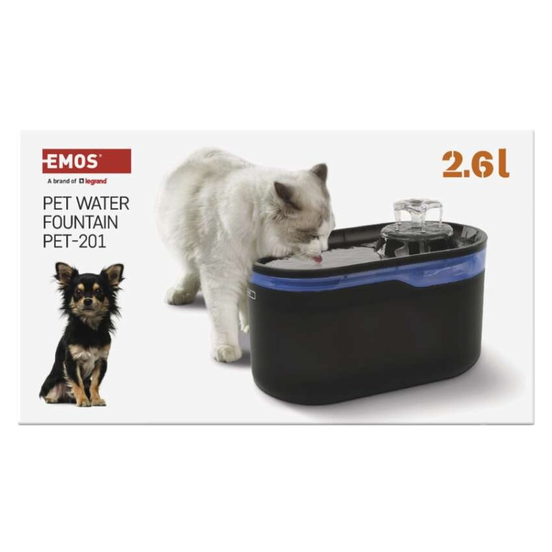Vodná fontána Pet Care, 2,6 l, sivá 11