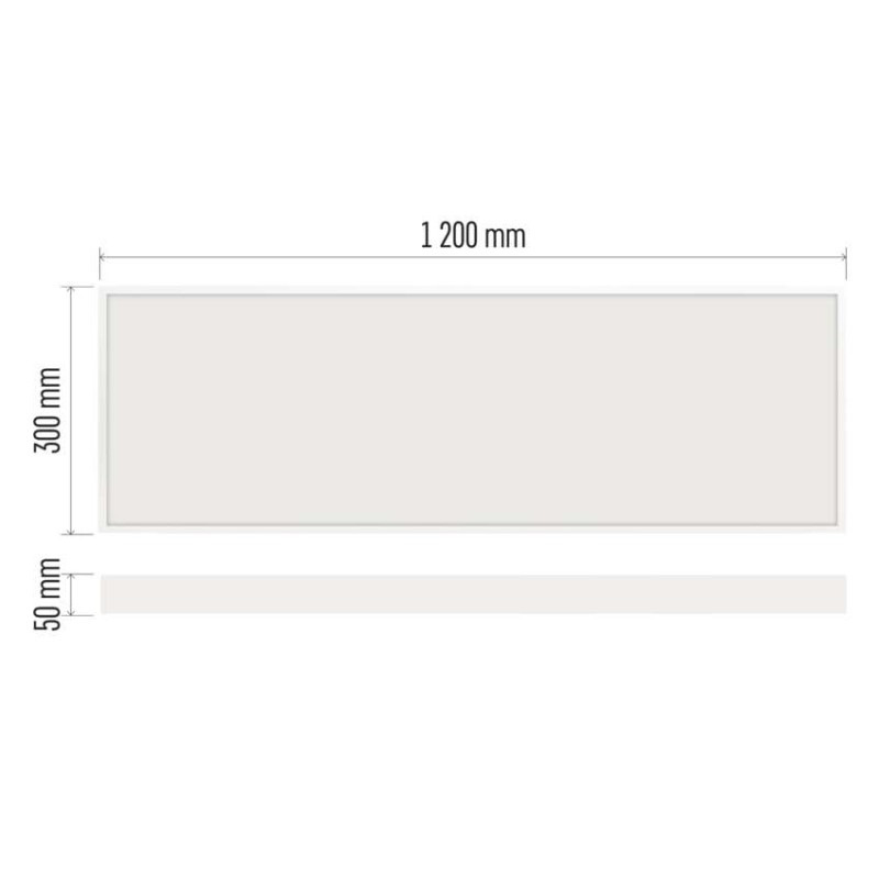 LED panel BAXXO 30×120, obdĺžnikový prisazeny biely, 36W neutr. b. 3