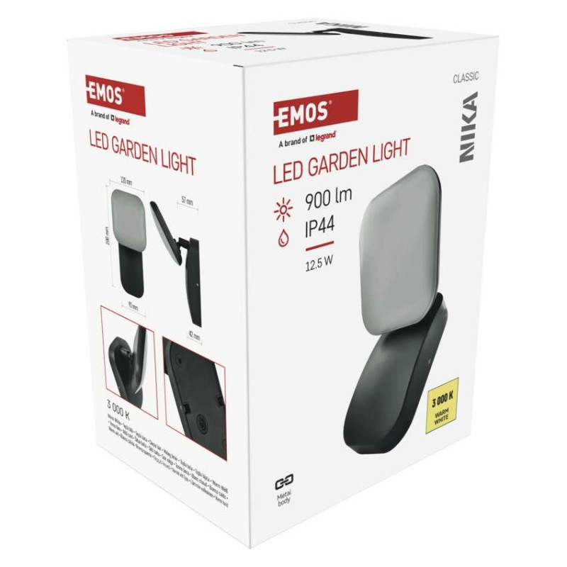 LED záhradné nástenné svietidlo NIKA, 12 x 12 x 20 cm, 12,5 W, teplá biela 13