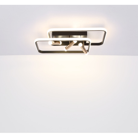 Závesné svietidlo, kov, hliník čierny, kov zlatý, akryl opál, pamäťová funkcia, nočné svetlo, stmiev 10