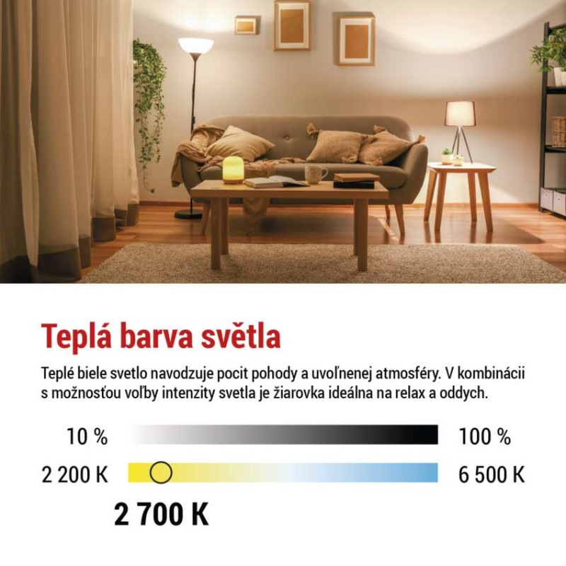 LED žiarovka Filament A60 / E27 / 7,5 W (75 W) / 1 055 lm / teplá biela / stmievateľná 4