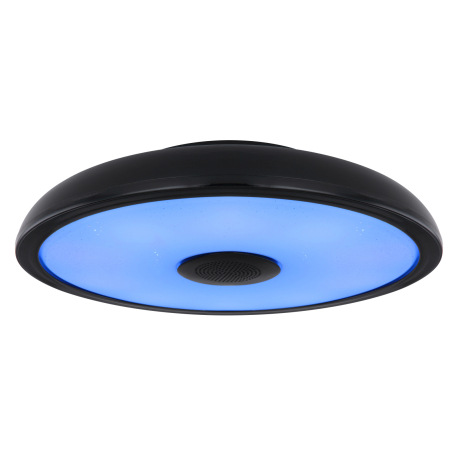 Stropné svietidlo, plast čierny/biely, Bluetooth, reproduktor 3W, pamäťová funkcia, nočné svetlo, tr 10