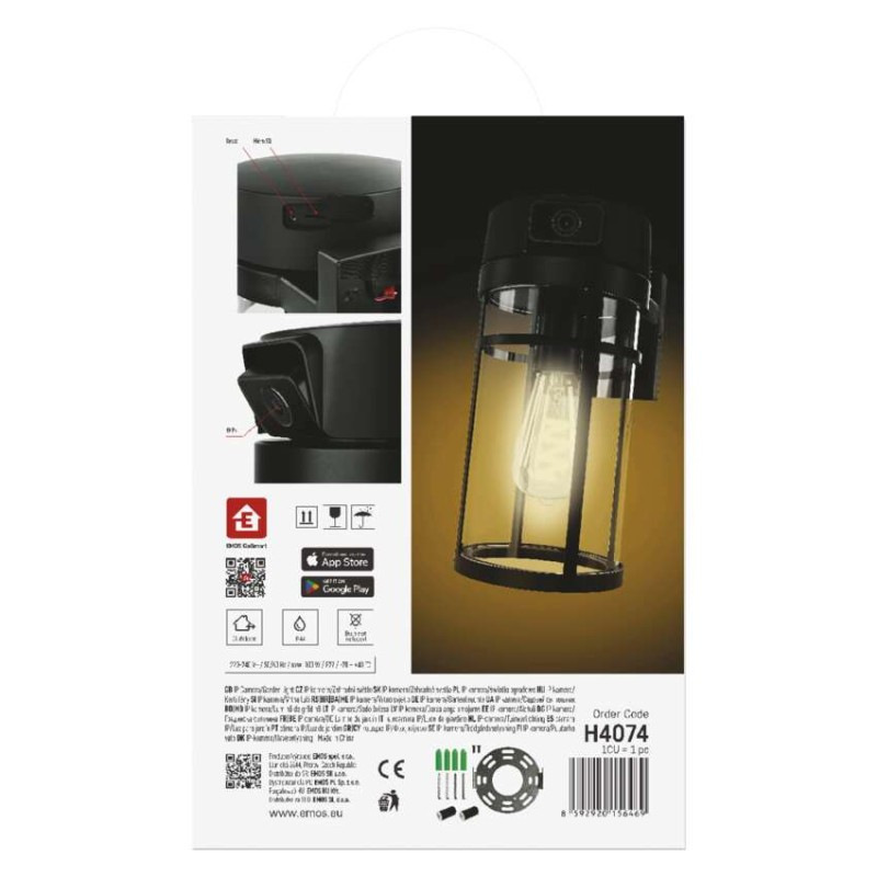 GoSmart Vonkajšia otočná kamera IP-1300 LANTERN s WiFi a svetlom, čierna 8