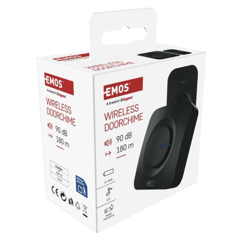 Domový bezdrôtový zvonček P5728 na 3x AAA 11