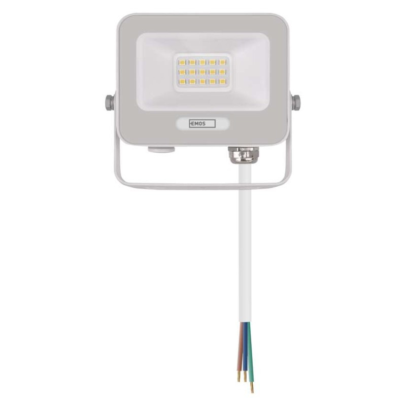 LED reflektor GLARO 10W, biely, IP65, 1000 lm, neutrálna biela 14