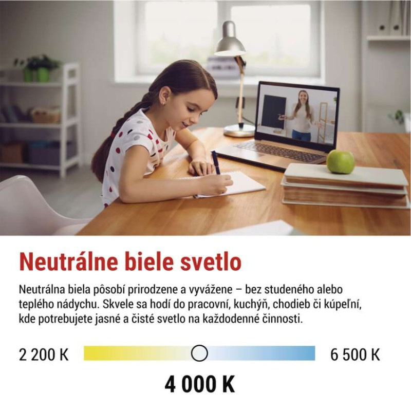 LED žiarovka Filament A60 / E27 / 5,9 W (60 W) / 806 lm / Neutrálna biela 2