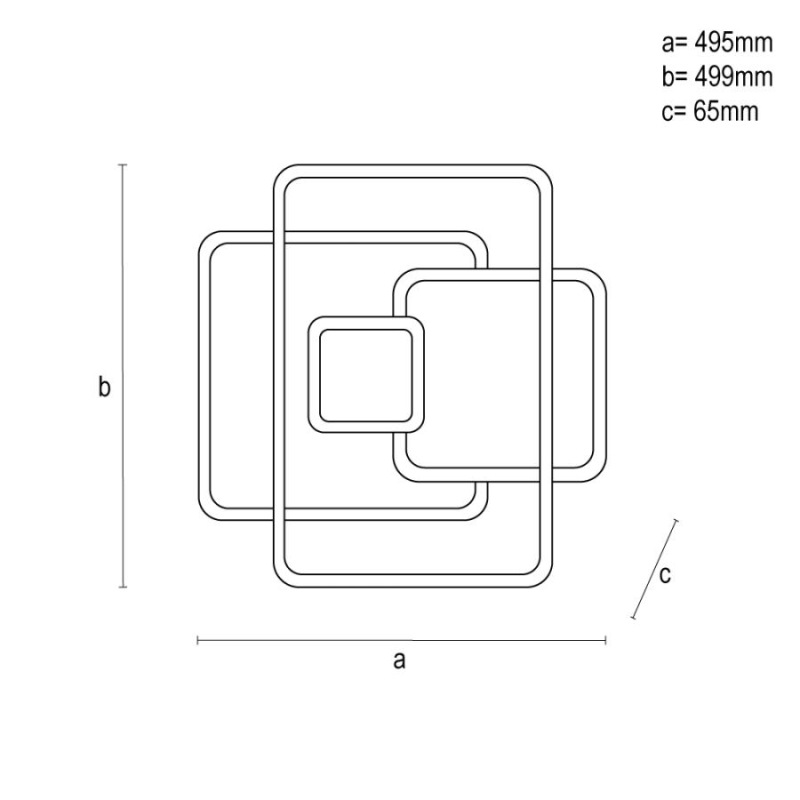 LED stropné svietidlo s diaľkovým ovládačom 110W - TA1324/WB 7