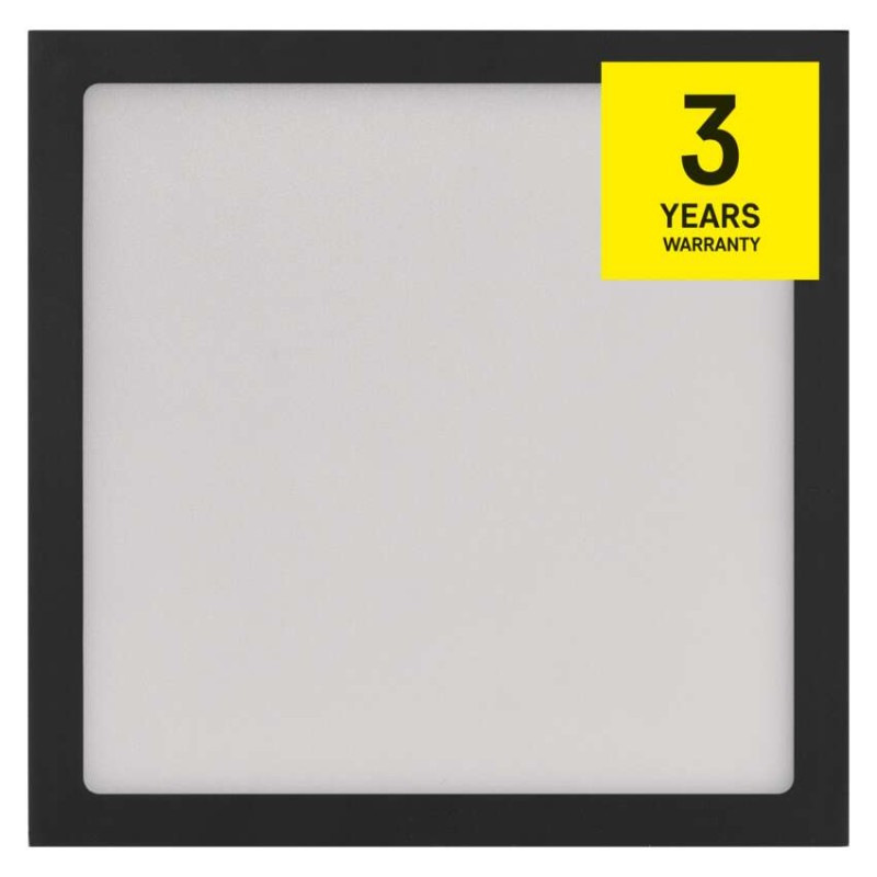 LED prisadené svietidlo NEXXO, štvorcové, čierne, 12,5W, CCT 10