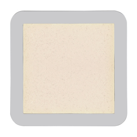 Stropné svietidlo, chróm, plast satinovaný, akrylové priehľadné krištále, zmena farby svetla pomocou 10