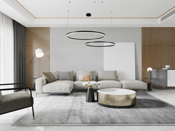 LED visiace svietidlo + diaľkový ovládač 128W - J4383/B 5