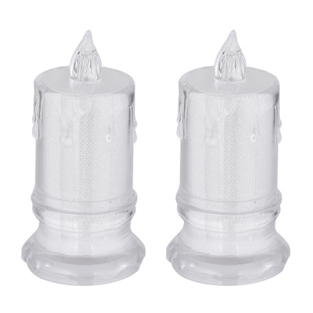 Dekoratívne svietidlo, plast číry, plast satinovaný, posuvný vypínač, vrátane batérie 3x LR1130, ø: 14