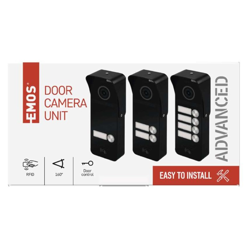 Farebná dverná kamerová jednotka EM-10AHD RF-1 4