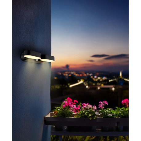 Solárne sv., plast čierny/biely, vypínač, bat. CR18650 1200mAh 3,7V, IP44, možnosť zapichnúť alebo z 1