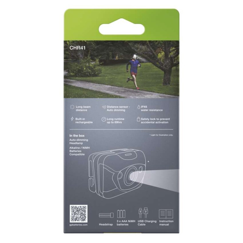 LED nabíjacia čelovka GP Discovery CHR41, 300 lm 7