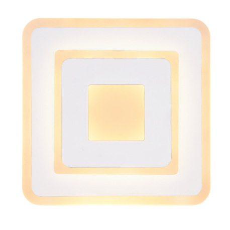 Stropné svietidlo, kov biely, akryl opál, DxŠxV: 200x200x46, vrátane 1xLED 12W 230V, 900lm , 3000K 7