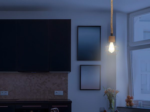 Závesné svietidlo s prírodným povrazom 1 x E27 - ME0001 2