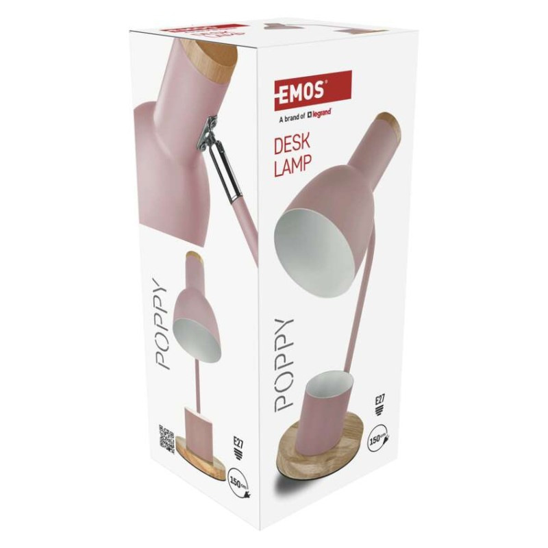 Stolná lampa POPPY, ružová 12
