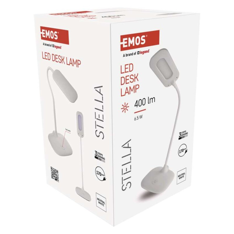 LED stolná lampa STELLA, biela 7