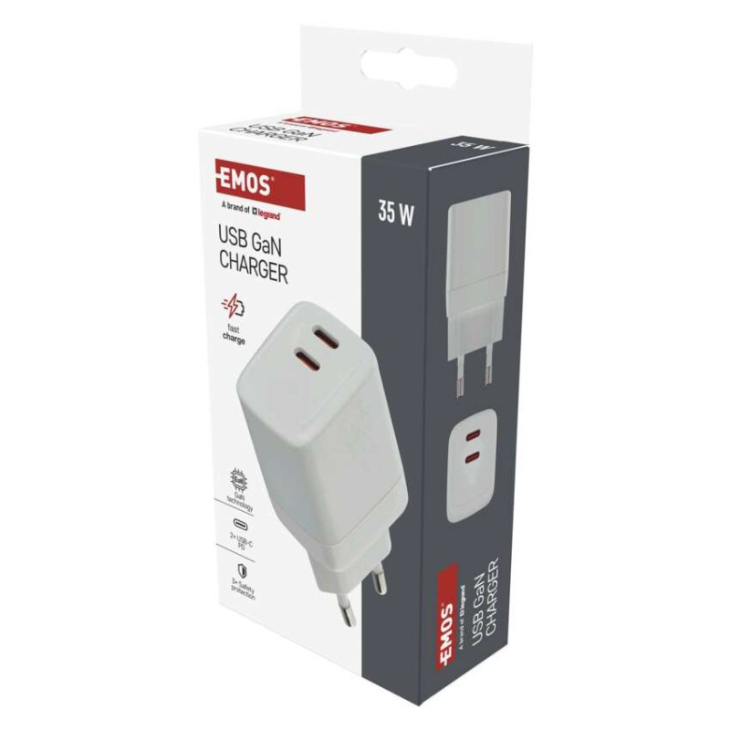 Univerzálny USB adaptér GaN do siete PD 35 W max. 9