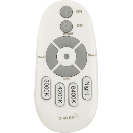 Stropné svietidlo, kov biela, biely akryl, chróm, stmievateľné, diaľkové ovládanie, fixácia farieb, 7