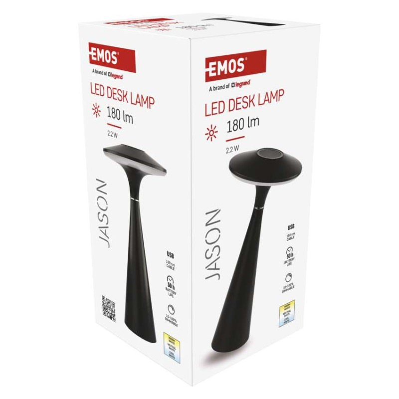 LED stolná lampa JASON, dobíjacia 11