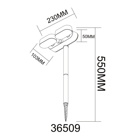Solárne sv., plast čierny/biely, vypínač, bat. CR18650 1200mAh 3,7V, IP44, možnosť zapichnúť alebo z 10
