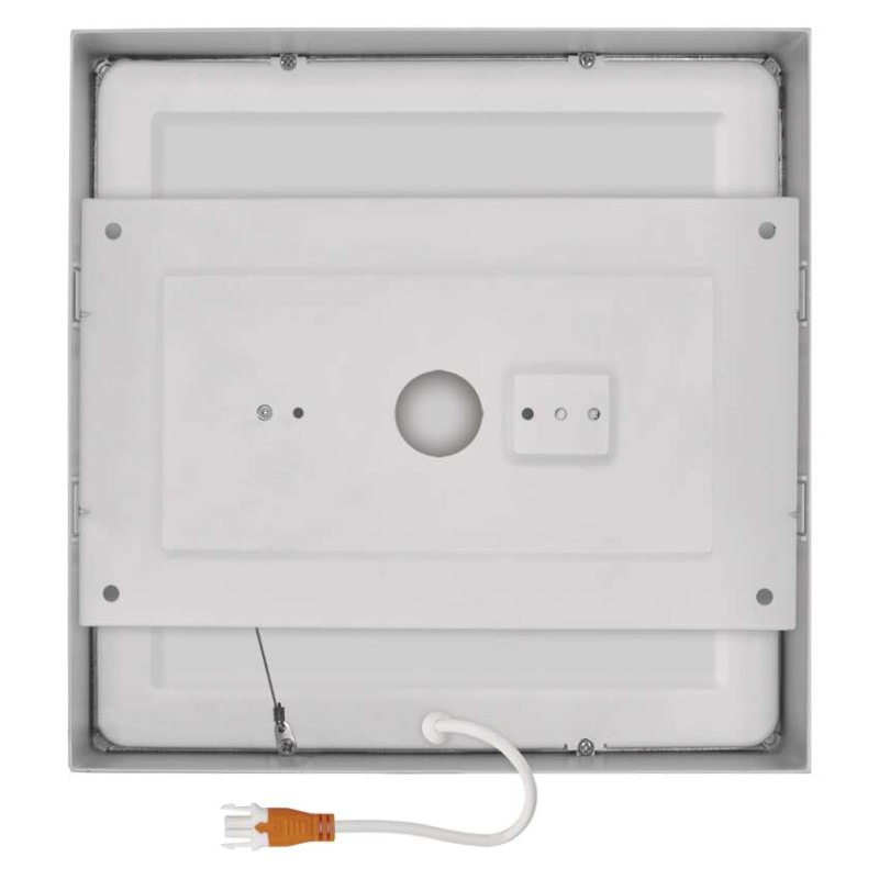 LED prisadené svietidlo, štvorec, biele, 21W,Neutrálna biela 5