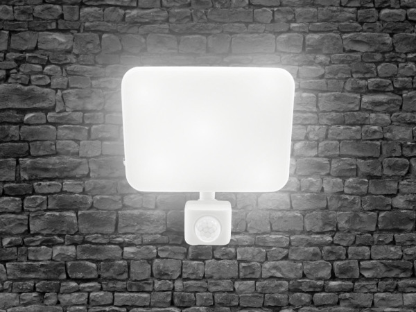 Vonkajší biely LED reflektor so senzorom 30W / 4000K - LF7123S 7