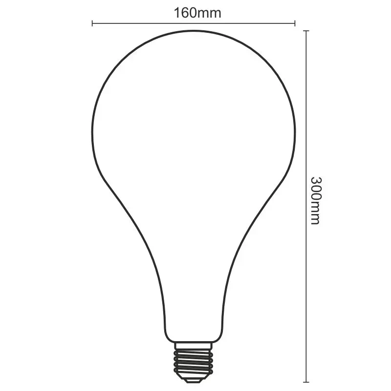LED dekoratívna žiarovka / filament SPIRAL 4W VINTAGE - A165 / E27 / 2000K - ZSF113 6