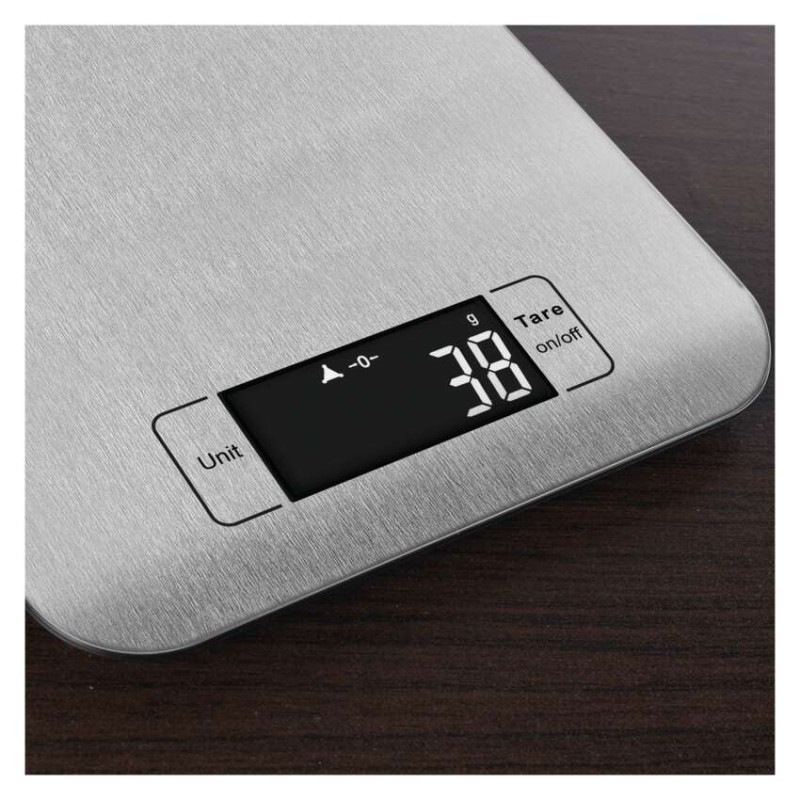 Digitálna kuchynská váha EV012, strieborná 11