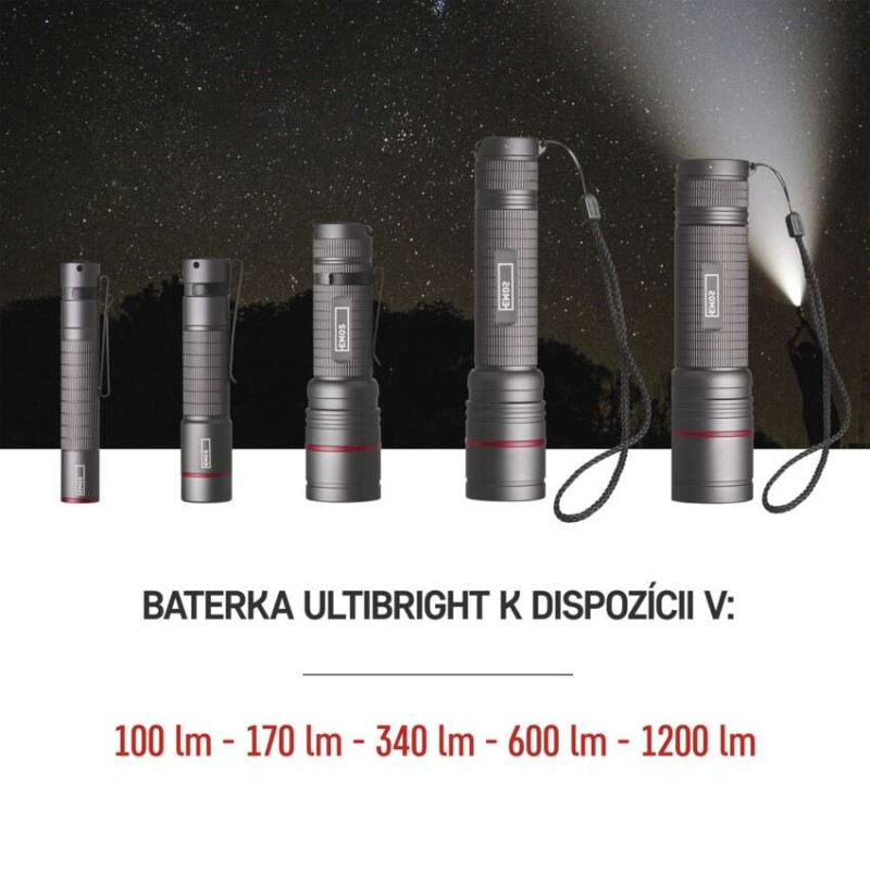 CREE LED nabíjacie kovové svietidlo Ultibright 80, 600lm 2