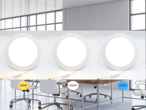 LED vsadený panel 18W / PR / SMD / CCT / WH - LPL134 6