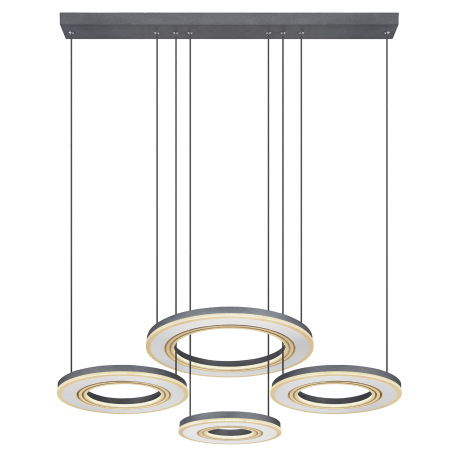 Závesné svietidlo kov čierna, biela, akryl biely, stmievateľné, pamäťová funkcia, nočné svetlo, možn 3