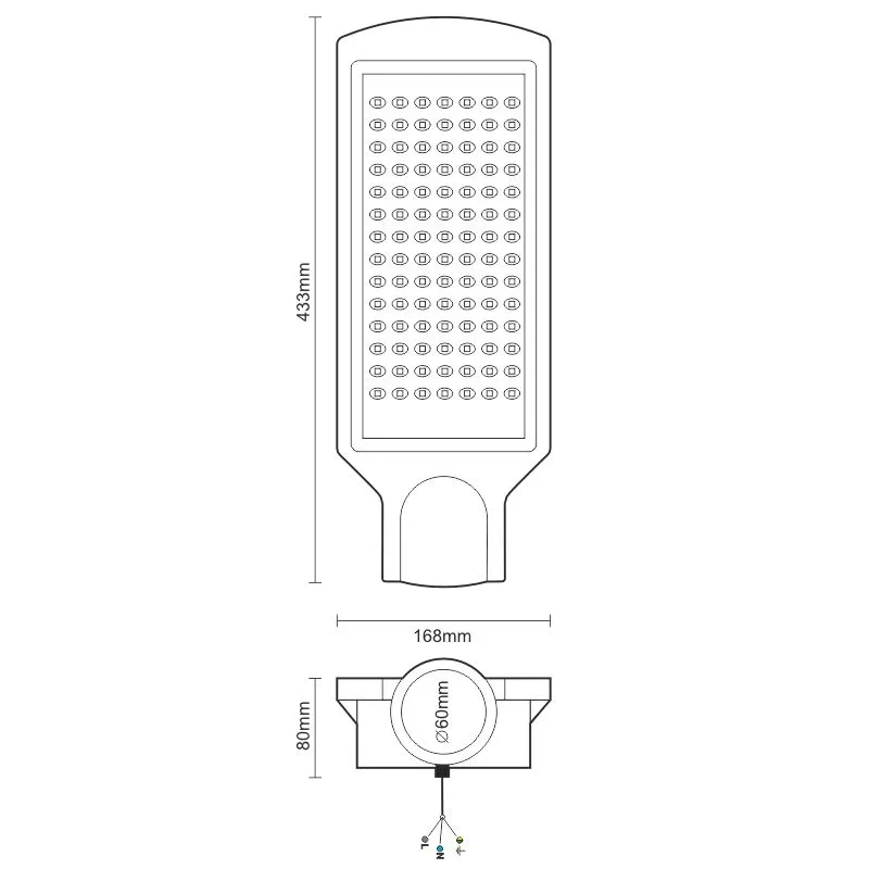 LED pouličné svietidlo 100W / 4000K - LSL323N 2
