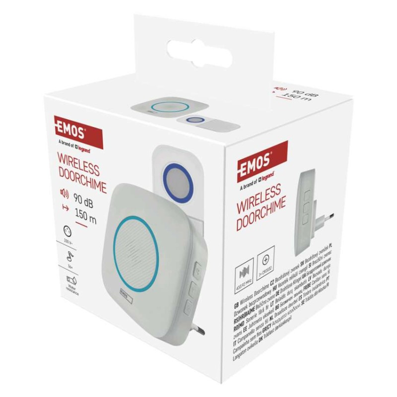 Domový bezdrôtový zvonček P5737 do zásuvky 14