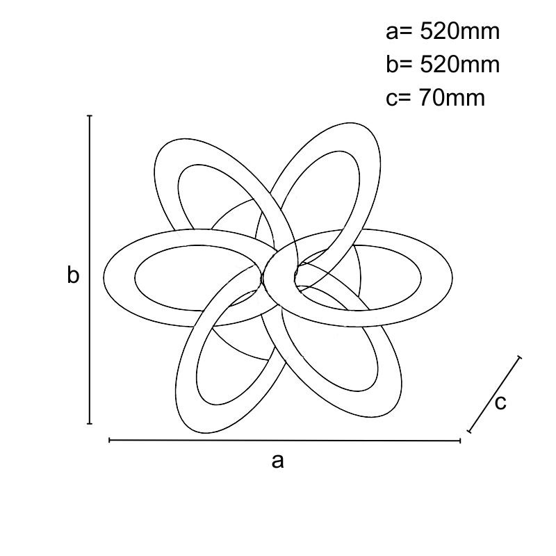 LED stropné svietidlo s diaľkovým ovládačom 130W - J1330/W 7