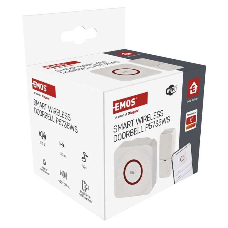 GoSmart Domový bezdrôtový zvonček P5735WS do zásuvky s WiFi 14