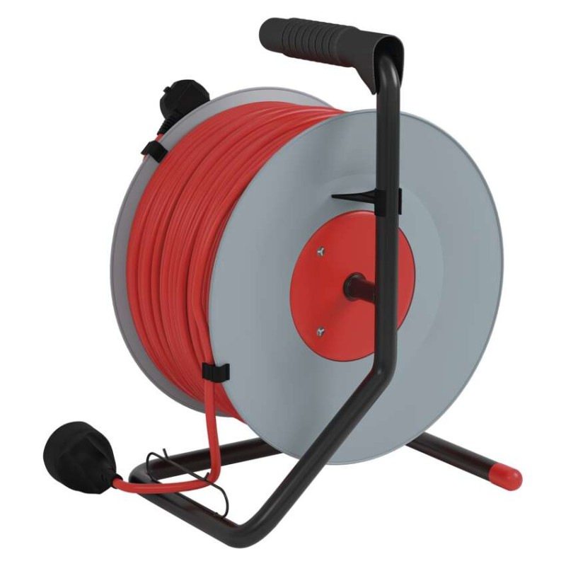 Predlžovací kábel na bubne 50 m / 1 zásuvka / červený / PVC / 230 V / 1,5 mm2 14