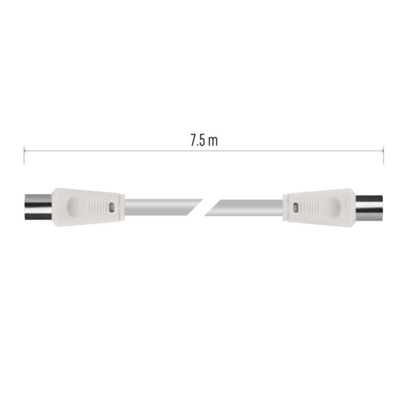 Anténny koaxiálny kábel tienený 7,5m – rovná vidlica 4