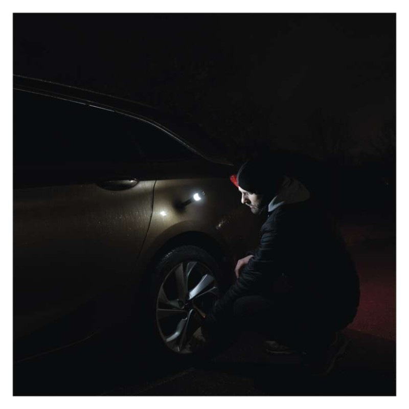 360° COB LED kovové svietidlo, 270 lm, 2× AA 1